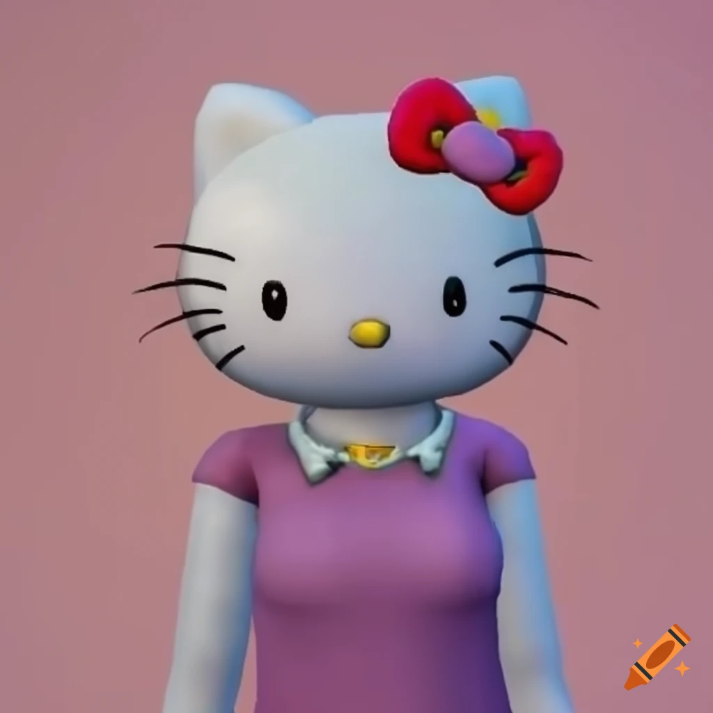 Hello Kitty character on Craiyon