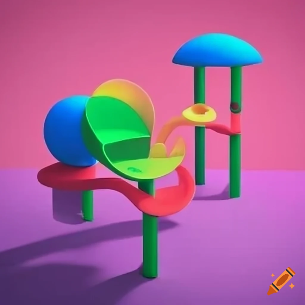 Colorful and surreal playground