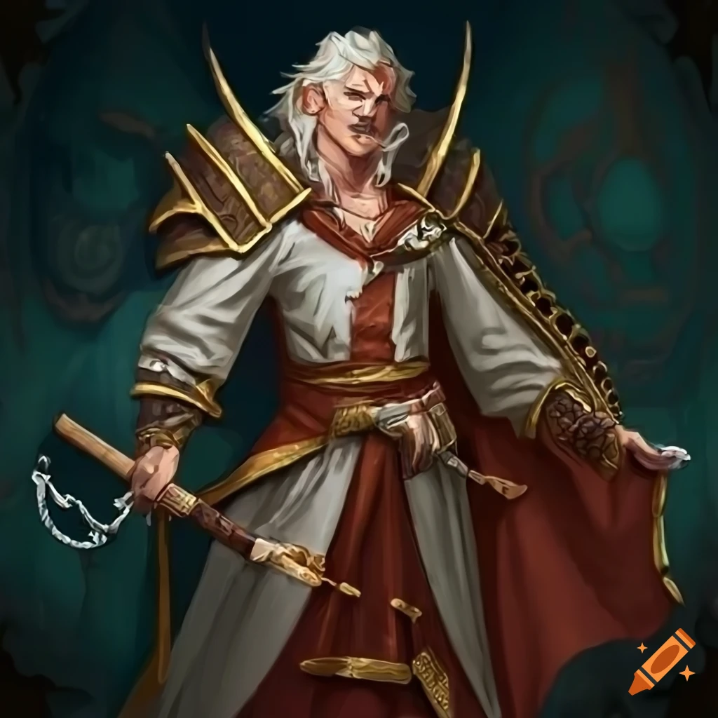 image of a stylish bard king in a medieval setting