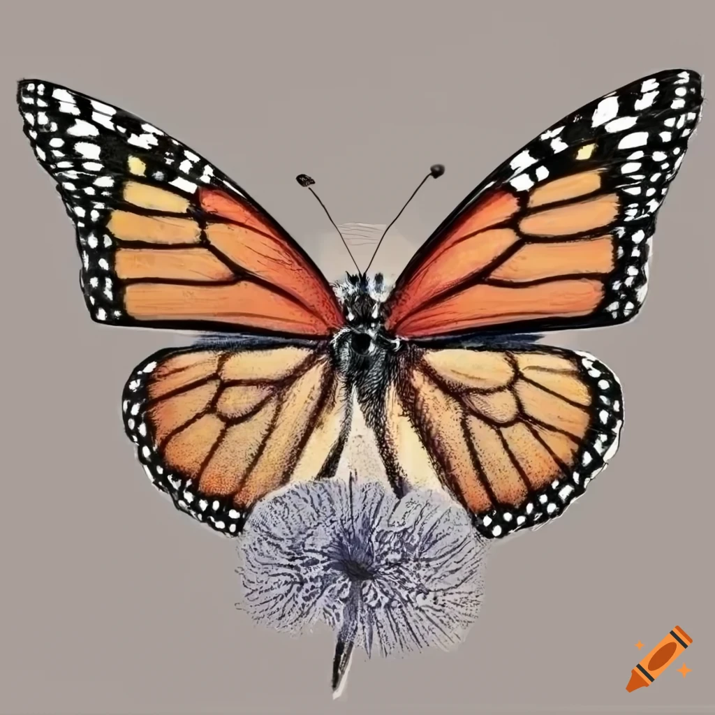 Monarch butterfly Drawing Color, butterfly transparent background PNG  clipart | HiClipart