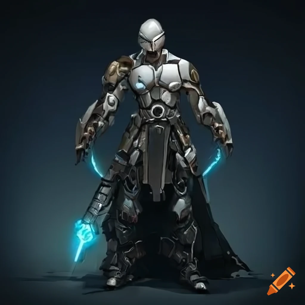 cyborg warrior artwork