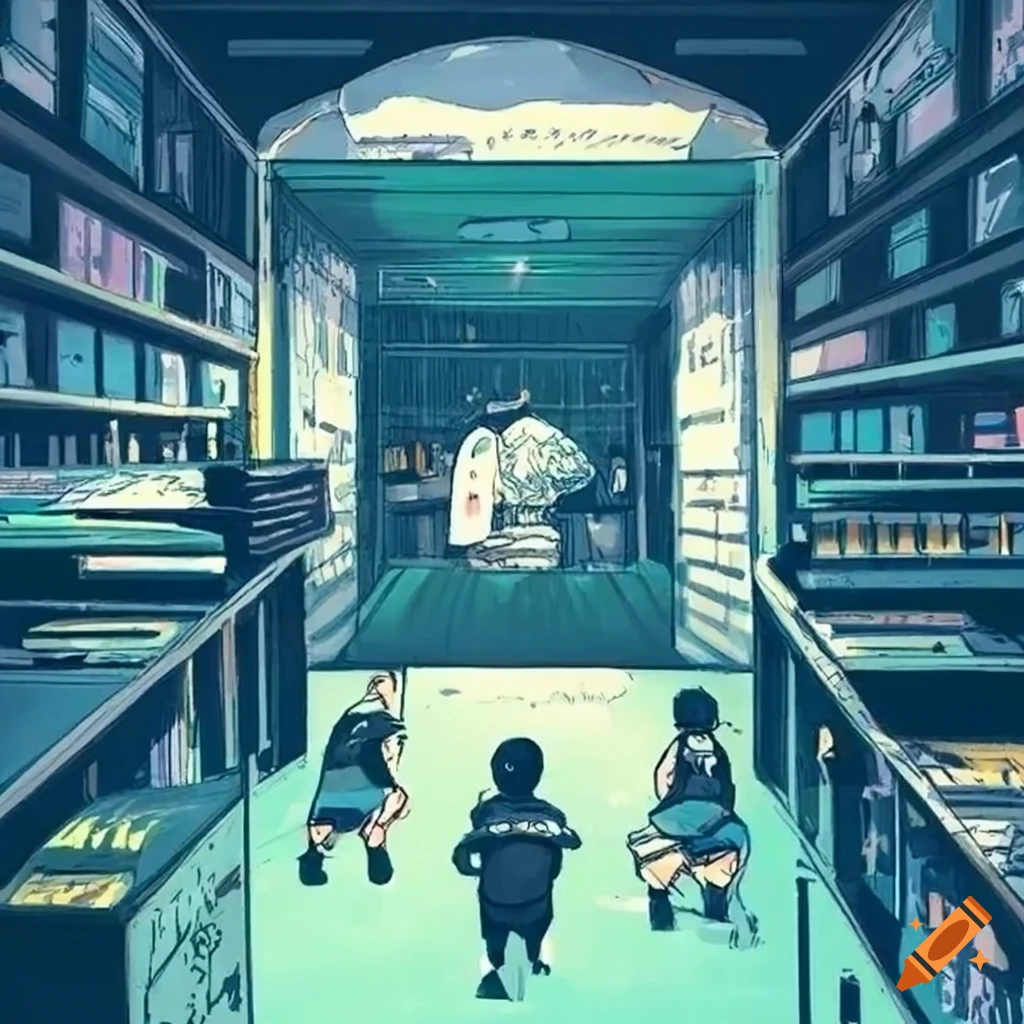 Illustration Of A Record Store In Katsuhiro Otomo Style On Craiyon illustration-of-a-record-store-in-katsuhiro-otomo-style-on-craiyon