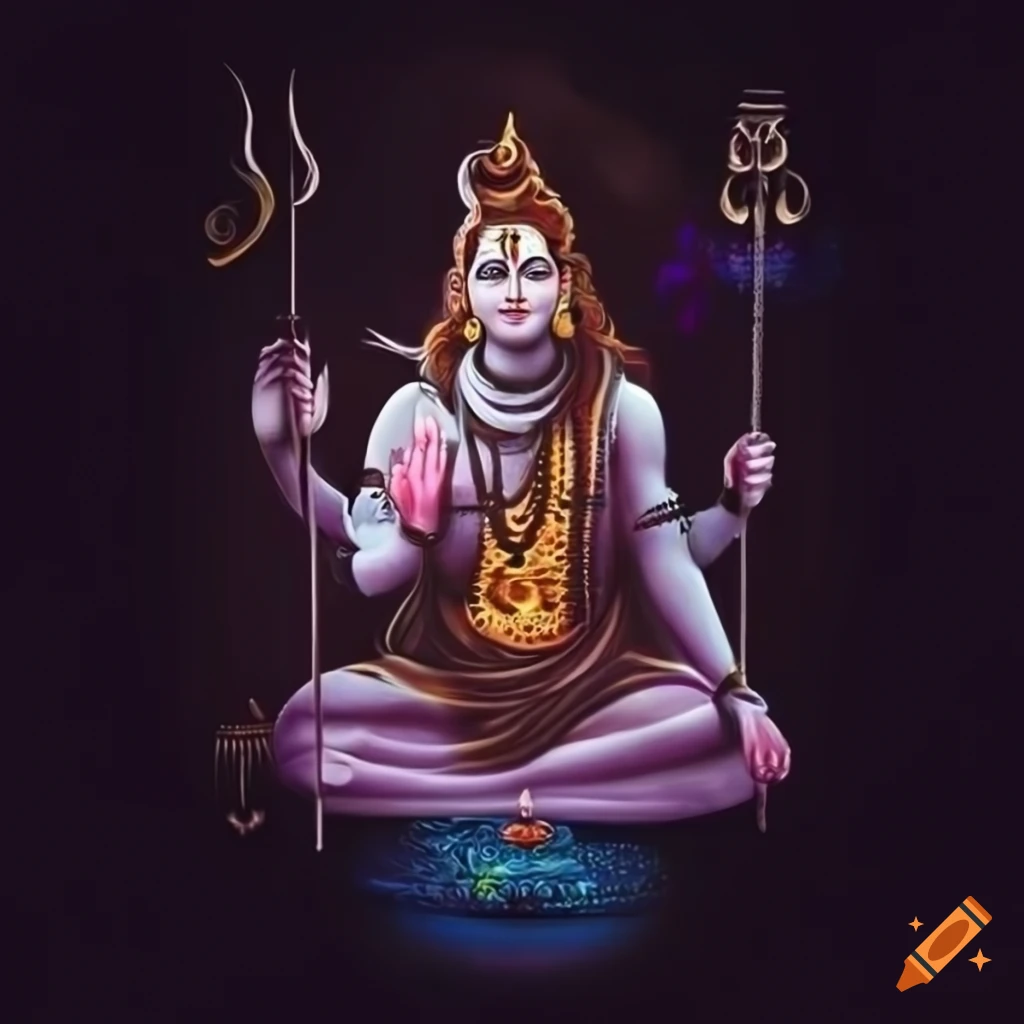 Vector Graphic Illustration Of Lord Shiva Hand With Trident . Individually  On A White Background. Royalty Free SVG, Cliparts, Vectors, and Stock  Illustration. Image 161055574.