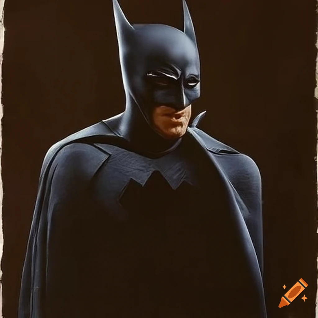 hypnotic artwork of Batman by Norman Rockwell