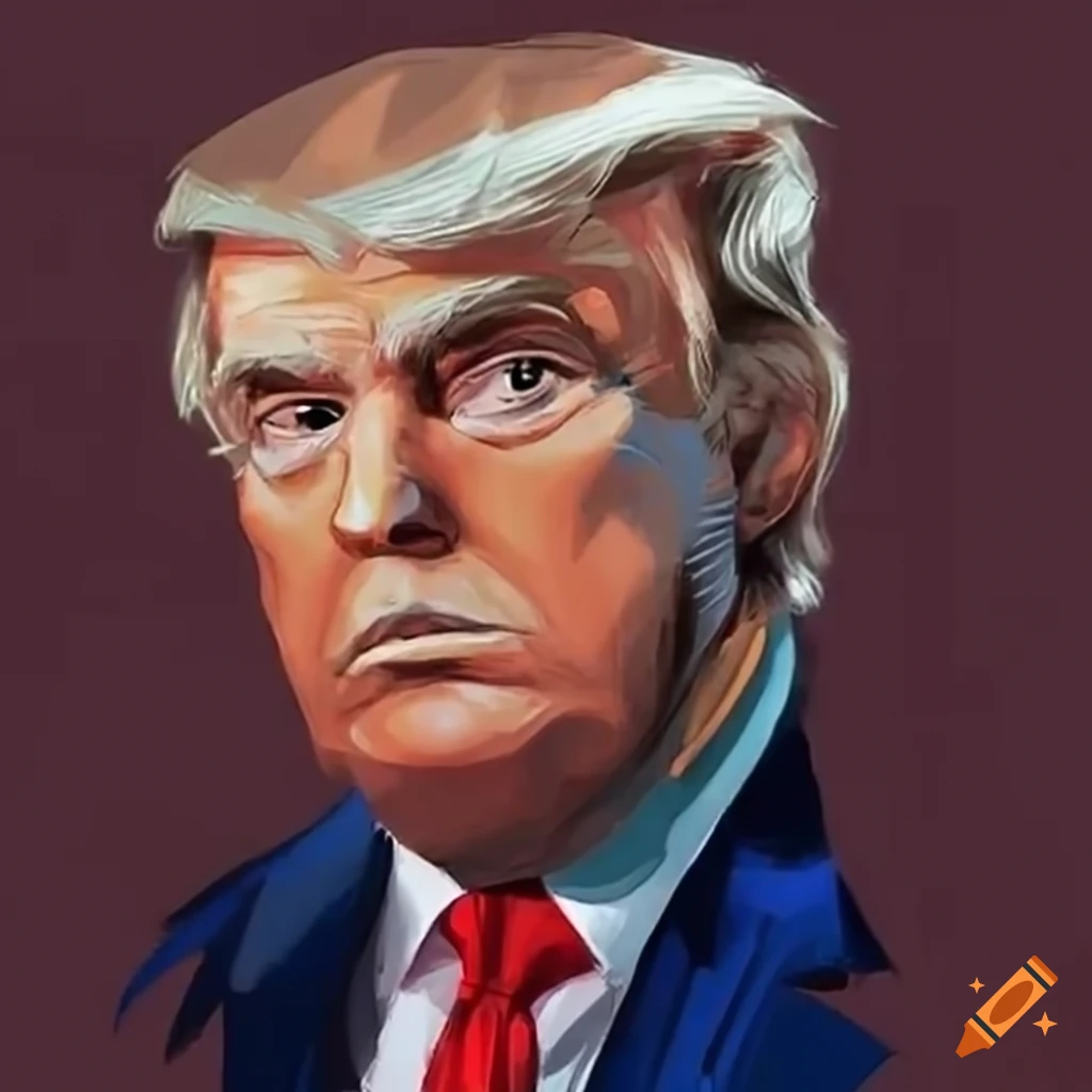 Courtroom sketch style Drawing Of Donald Trump And Morrissey In A Jail 