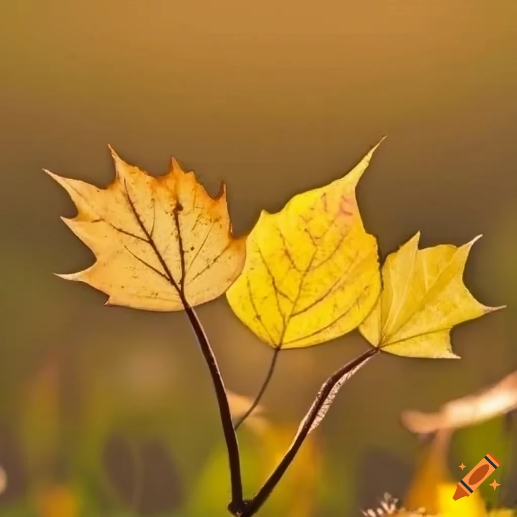 Autumn leaves with hebrew letter shin on Craiyon
