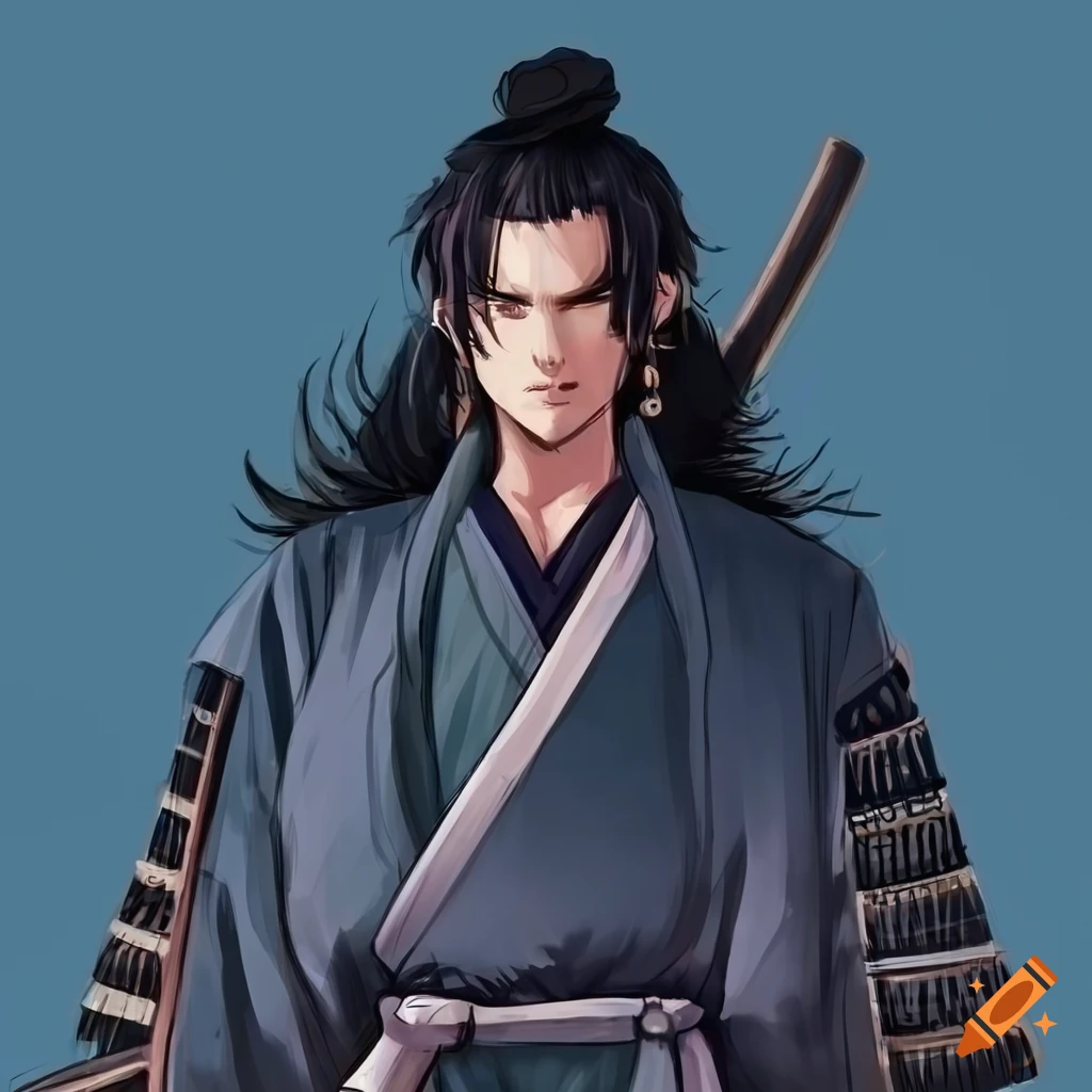 Anime samurai hair