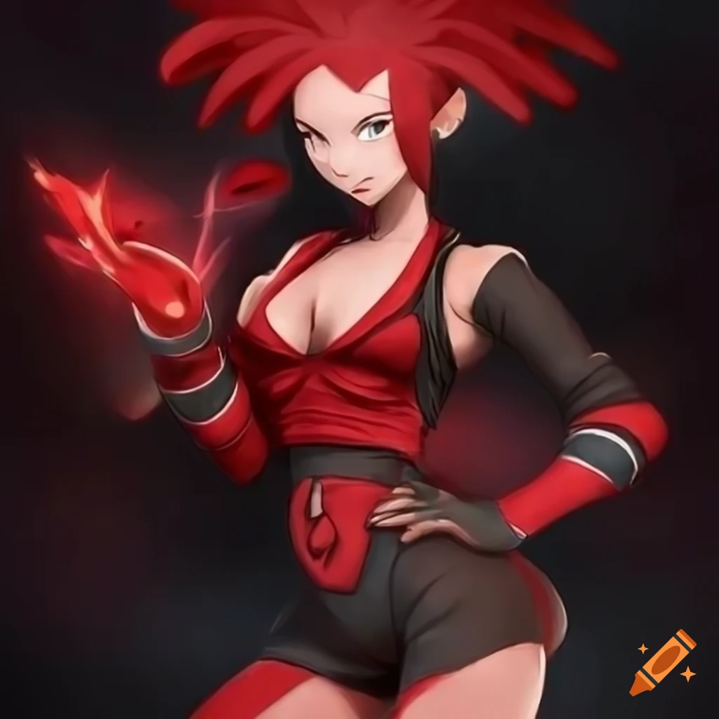 Dawn from pokemon depicted in a realistic style, high-resolution image