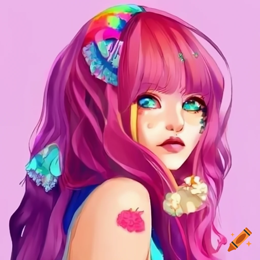 anime character design of a sweet girl named Candy