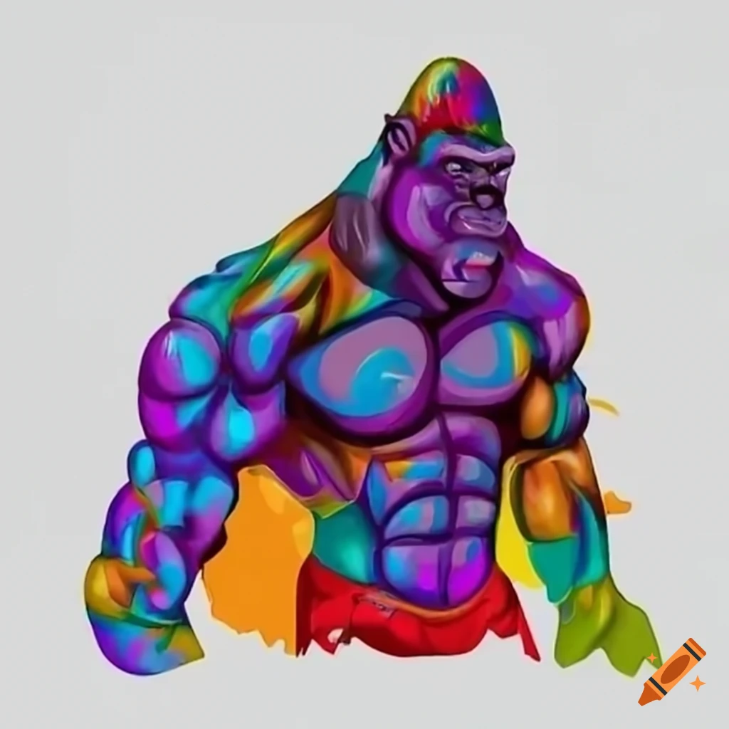 Gorilla on mount everest on Craiyon