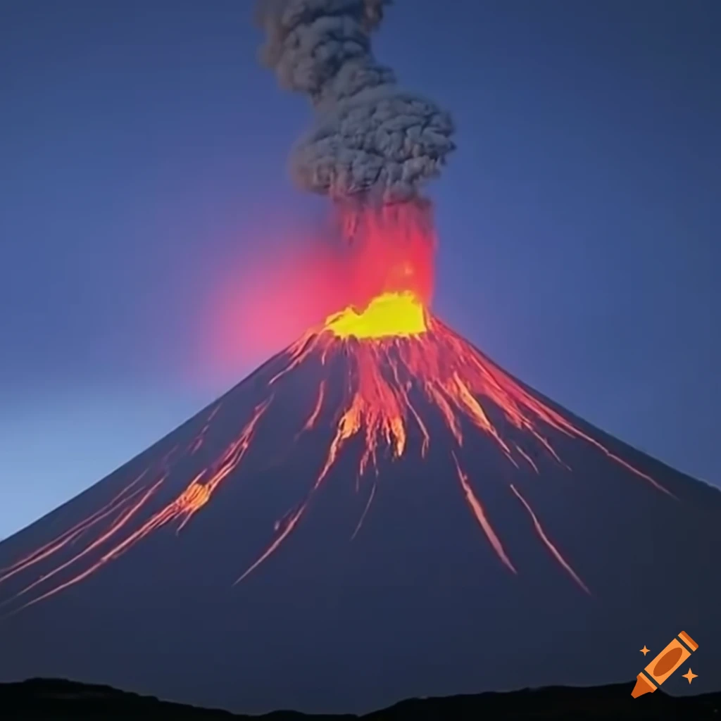 Mount Fuji eruption