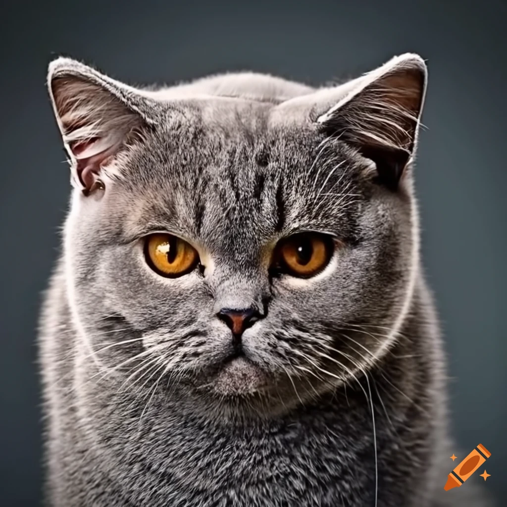 British Shorthair cat sitting inside a cardboard box