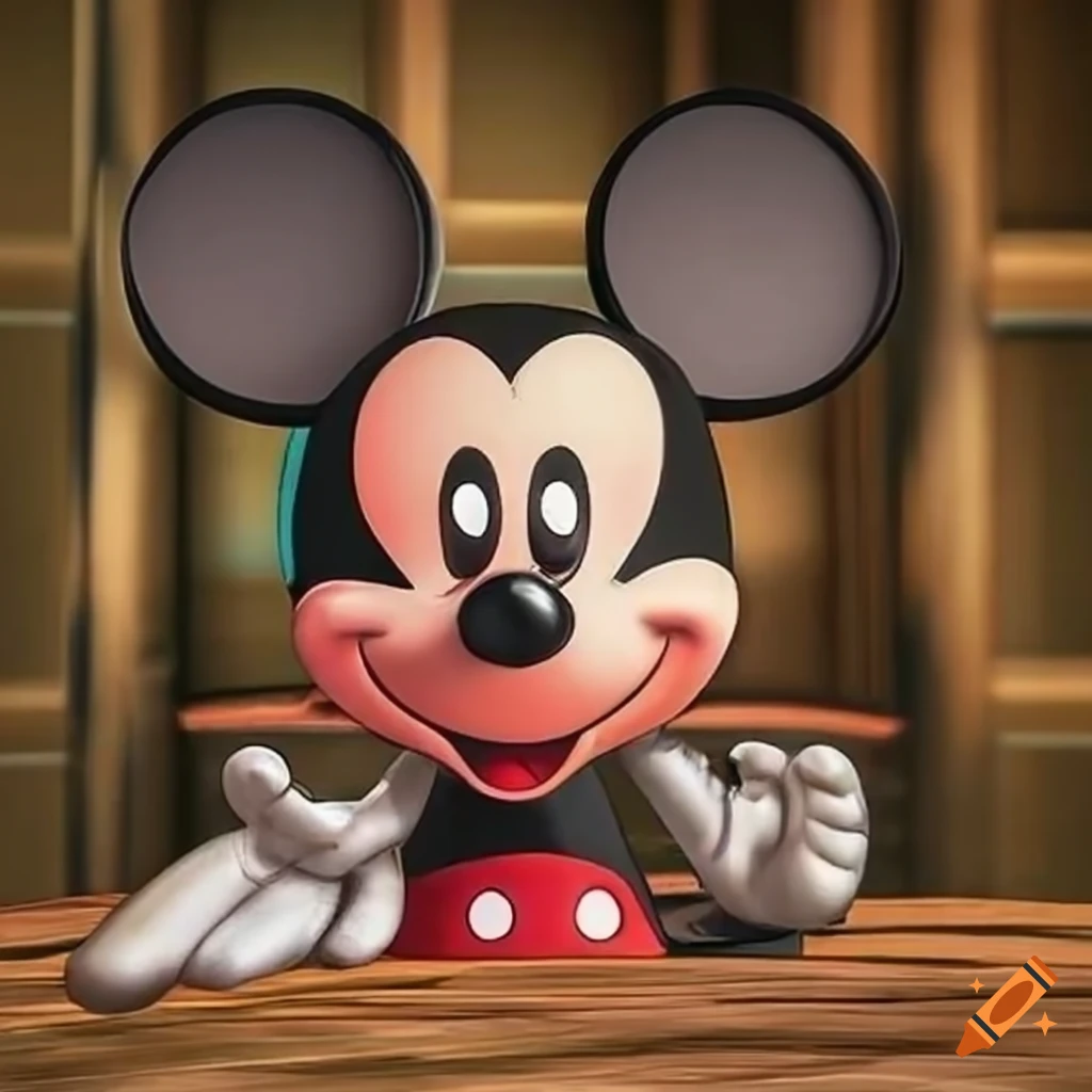Mickey mouse on a safari adventure on Craiyon