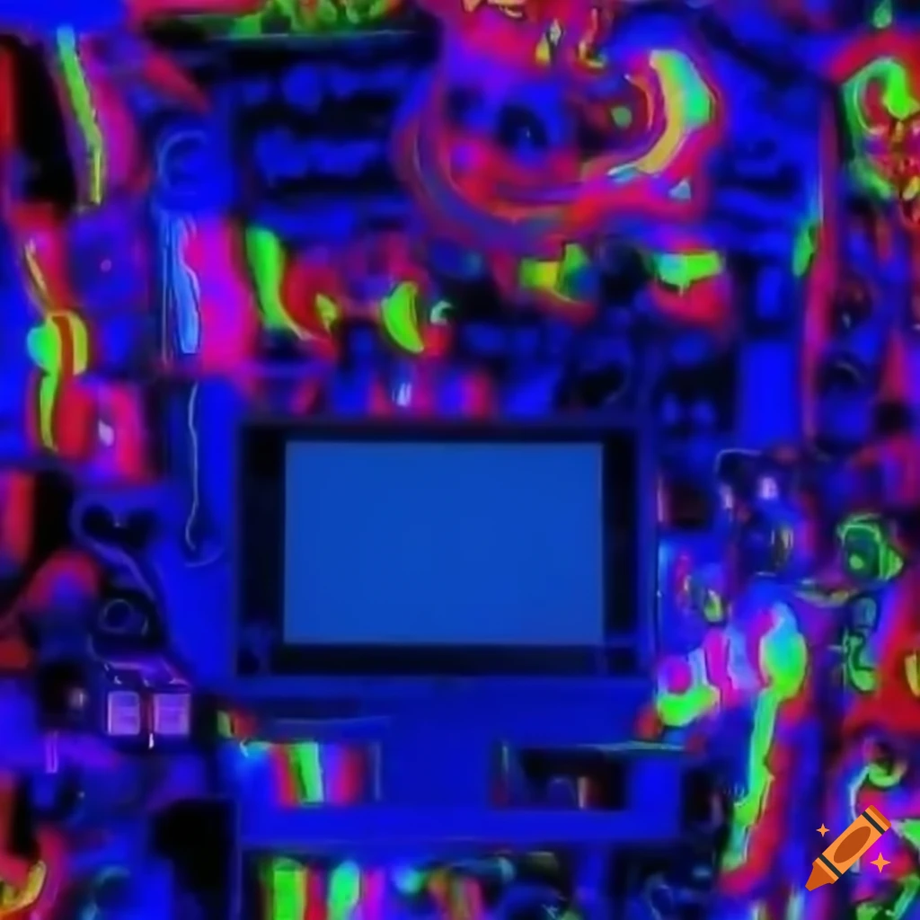Weirdcore aesthetic playstation background