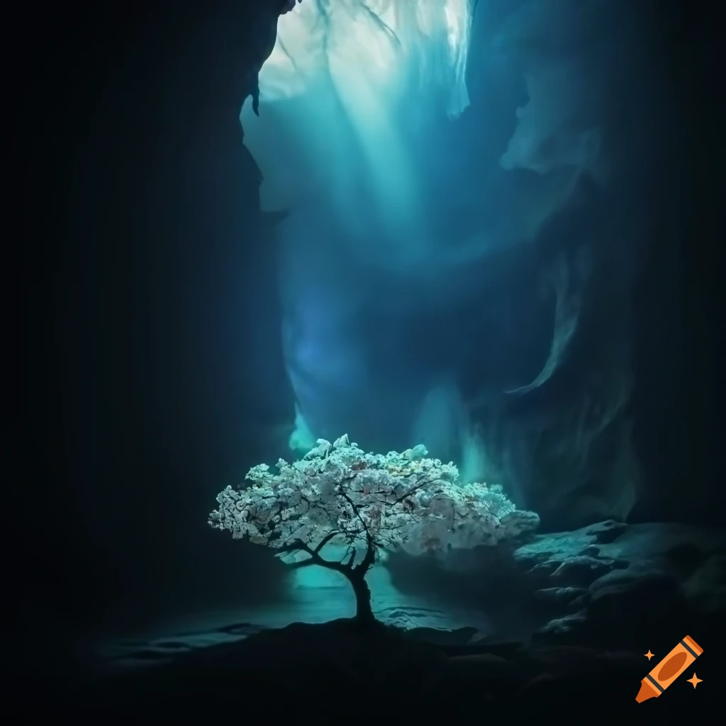 Cherry Blossom Tree In A Glowing Cave On Craiyon cherry-blossom-tree-in-a-glowing-cave-on-craiyon