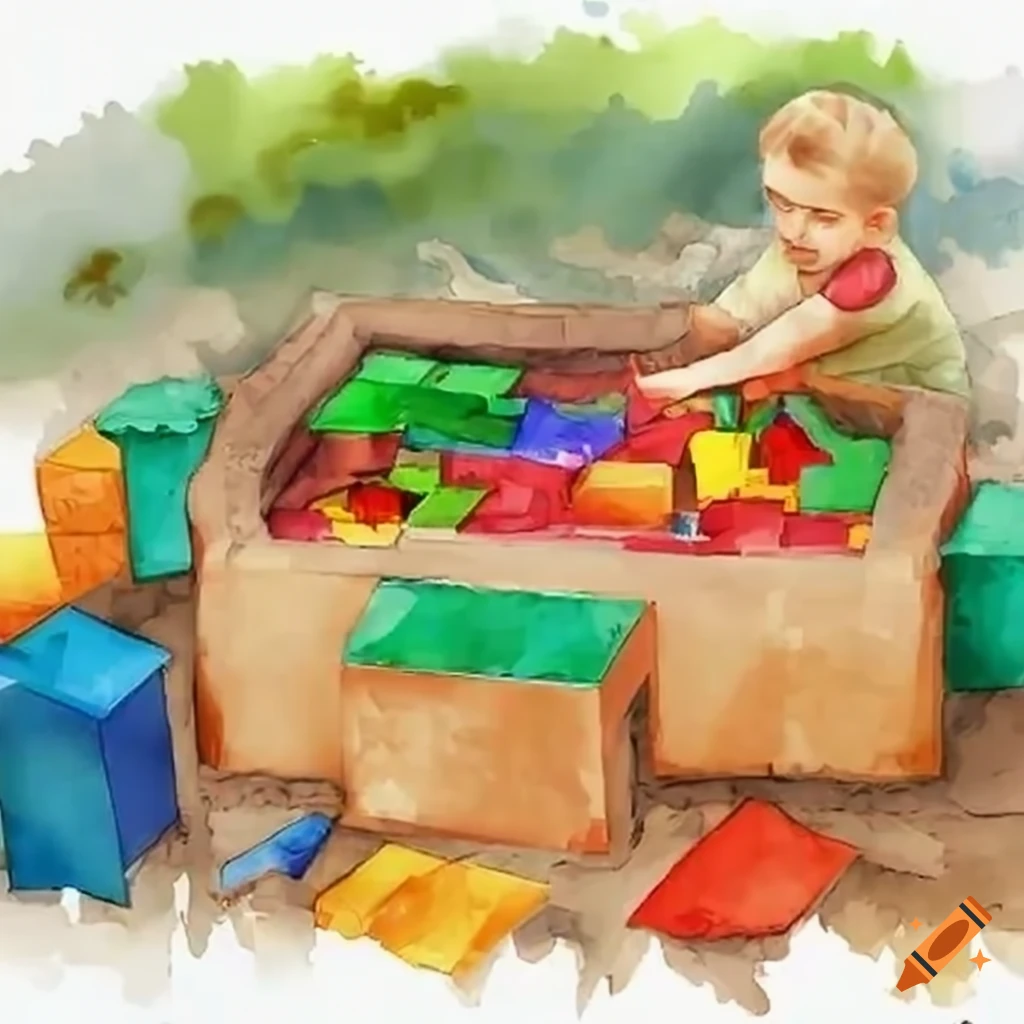 Screenshot of a popular blockbuilding sandbox game on Craiyon