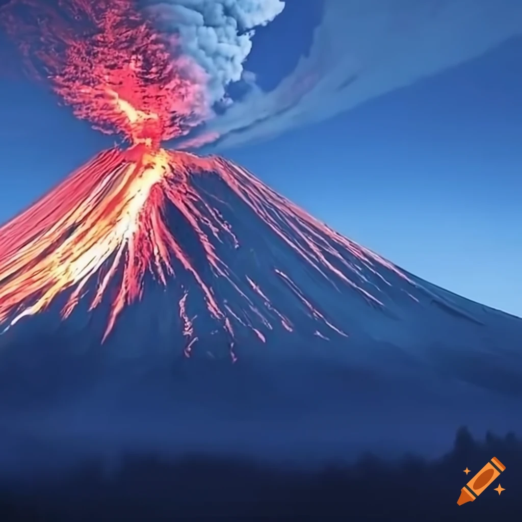 eruption of Mount Fuji