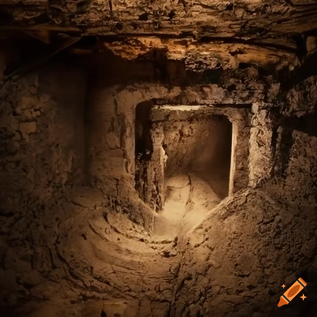 Person digging in a basement on Craiyon