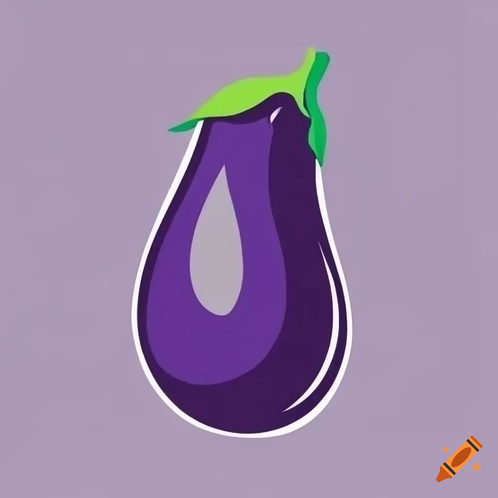 Cartoon Sketch Drawing Eggplant Free PNG Images | AI Free Download - Pikbest