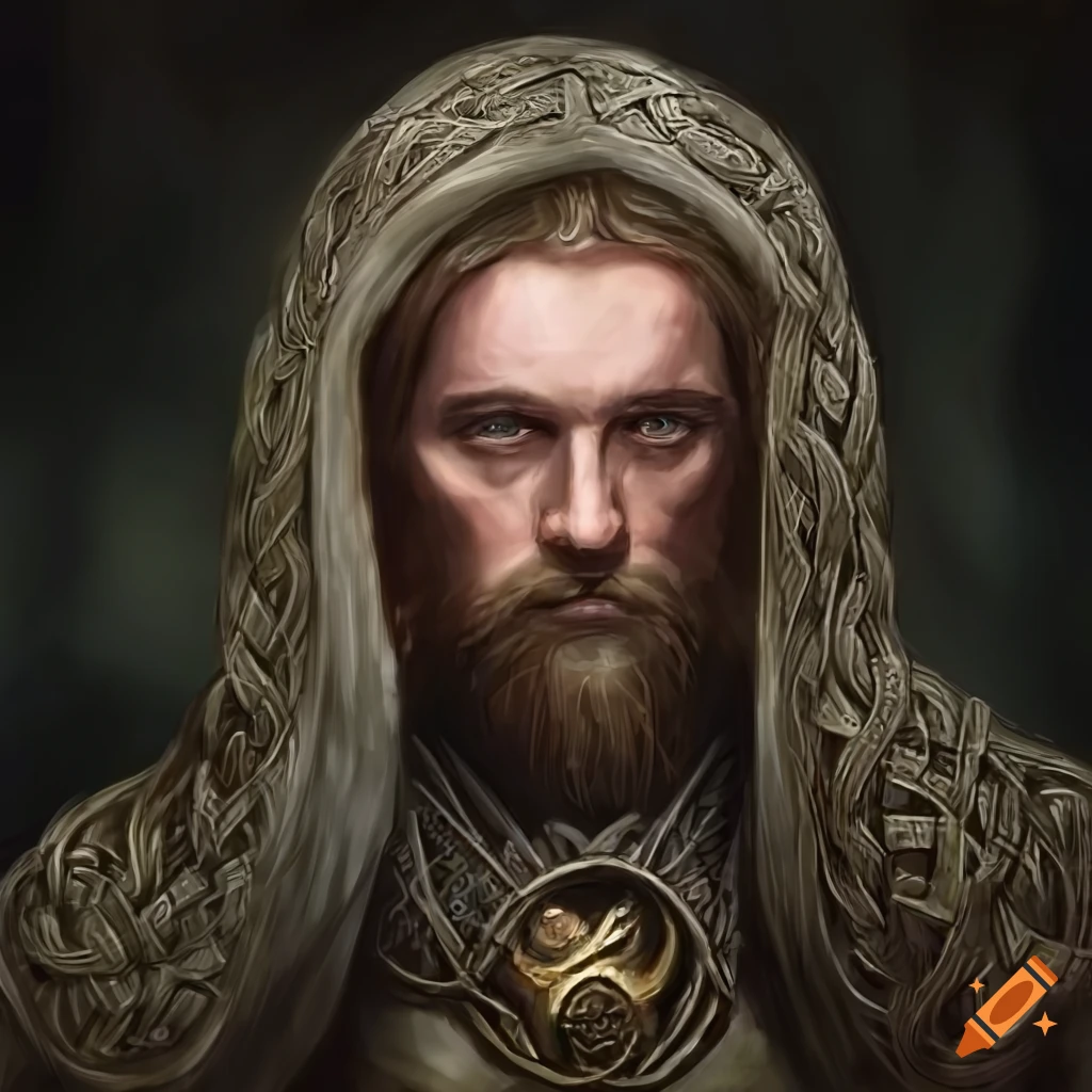 Portrait of a celtic warrior