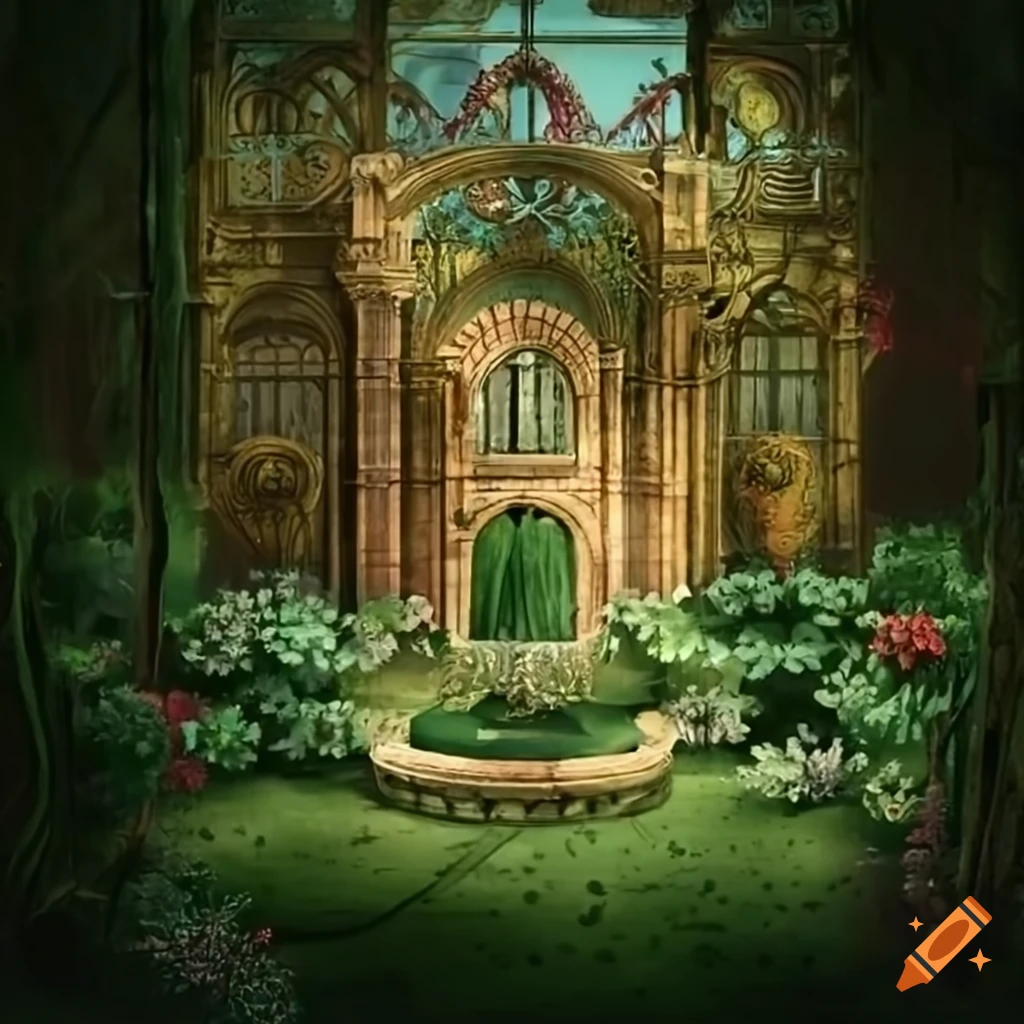 design of a beautiful secret garden