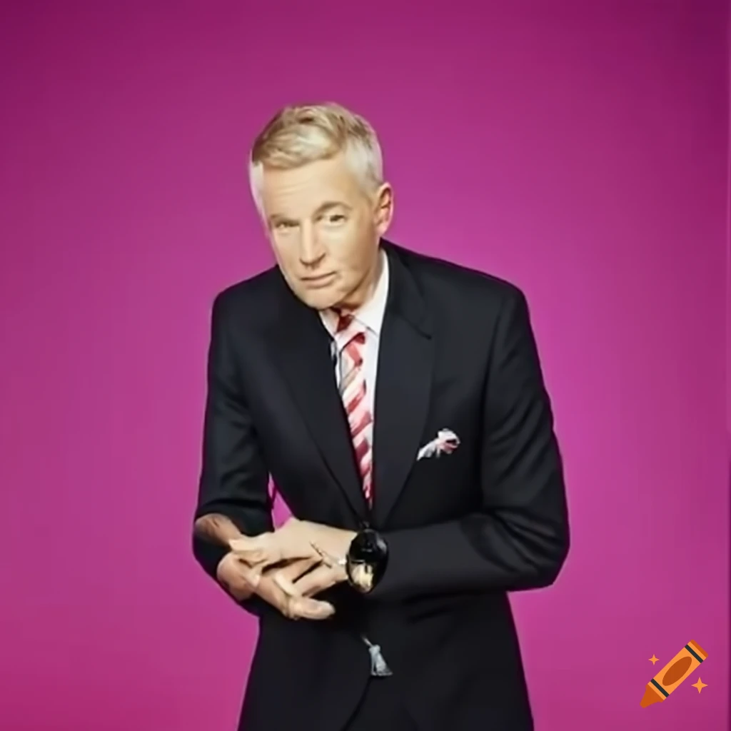 television moderator giving a speech