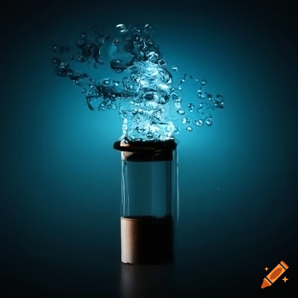 water box with a floating feather