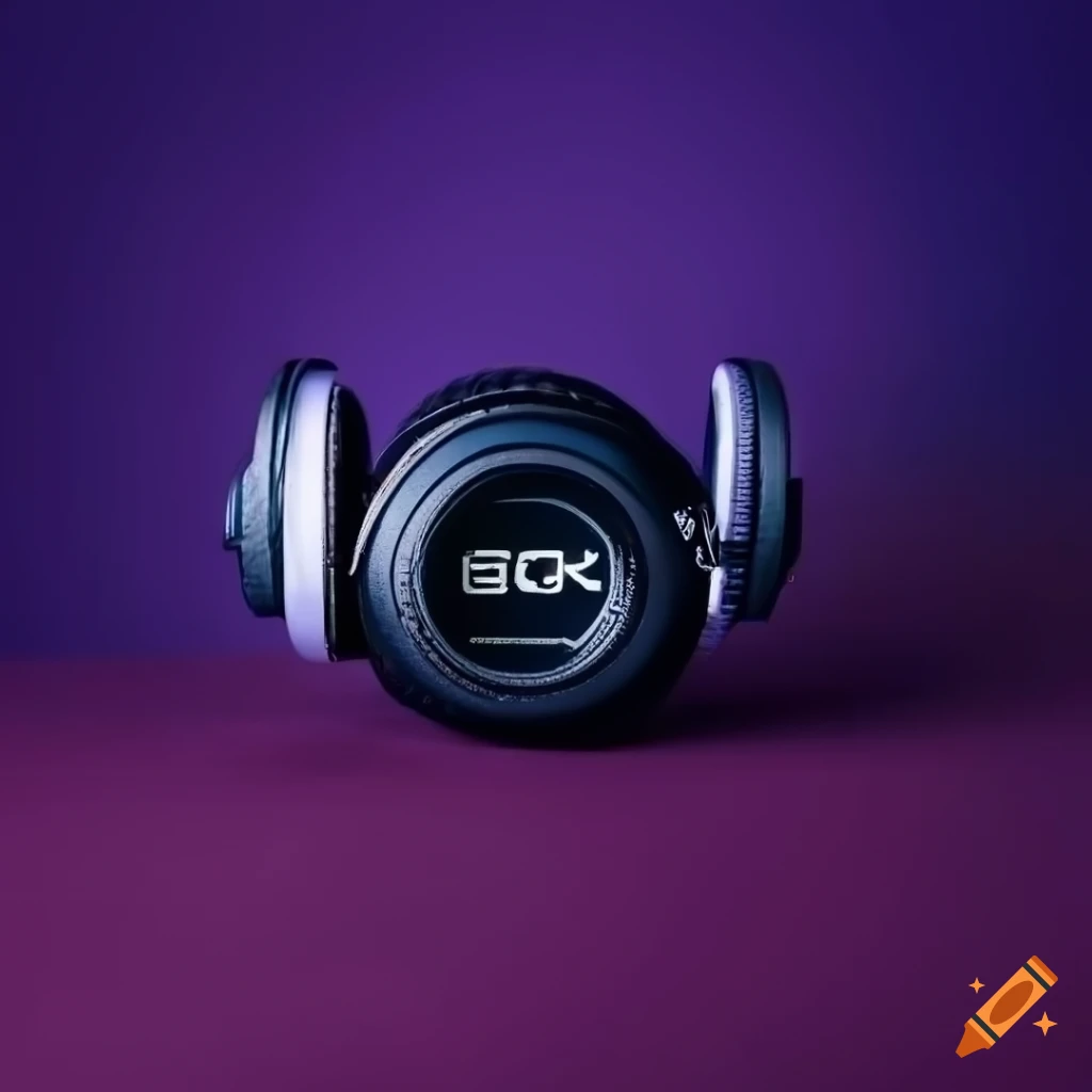 space-themed headphones background