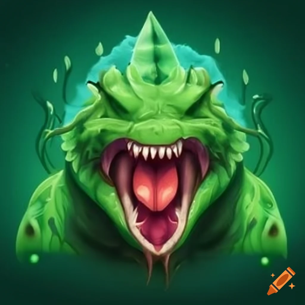 green-dragon-with-its-mouth-wide-open-on-craiyon