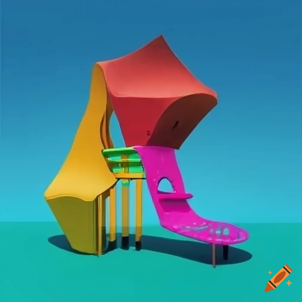colorful and surreal playground