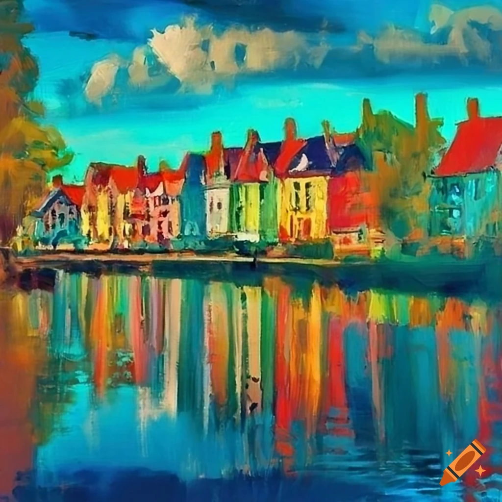Impressionist Painting Of A City By The River On Craiyon impressionist-painting-of-a-city-by-the-river-on-craiyon
