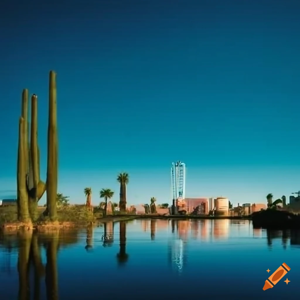 cityscape-of-phoenix-arizona-with-ocean-view-on-craiyon