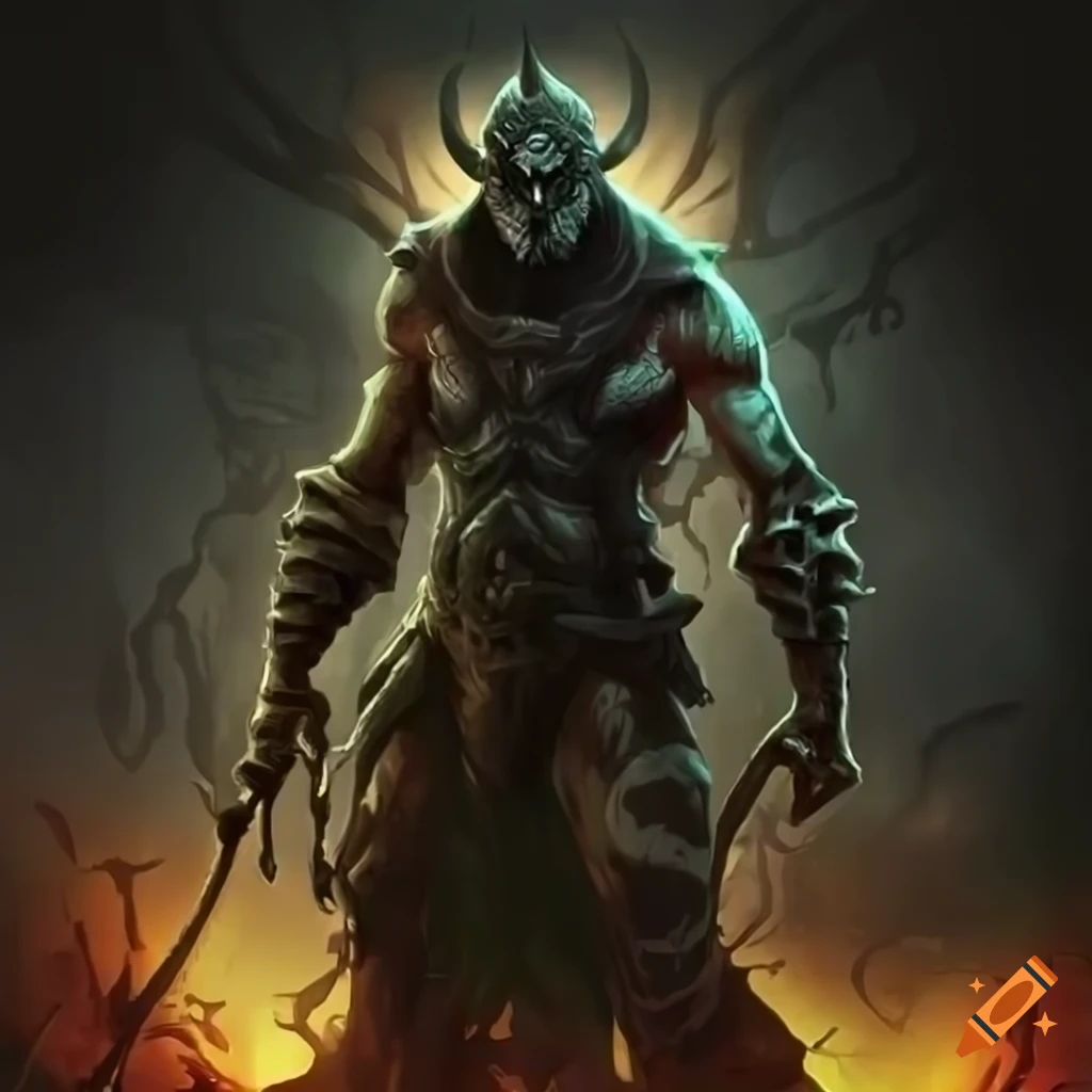Warlock Demonology Metamorphosis but depicted as a Gigachad