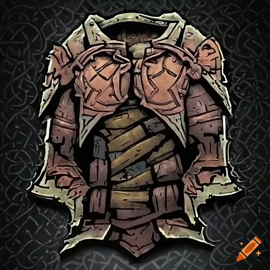 Ornate celtic scale armor in dark souls style on Craiyon