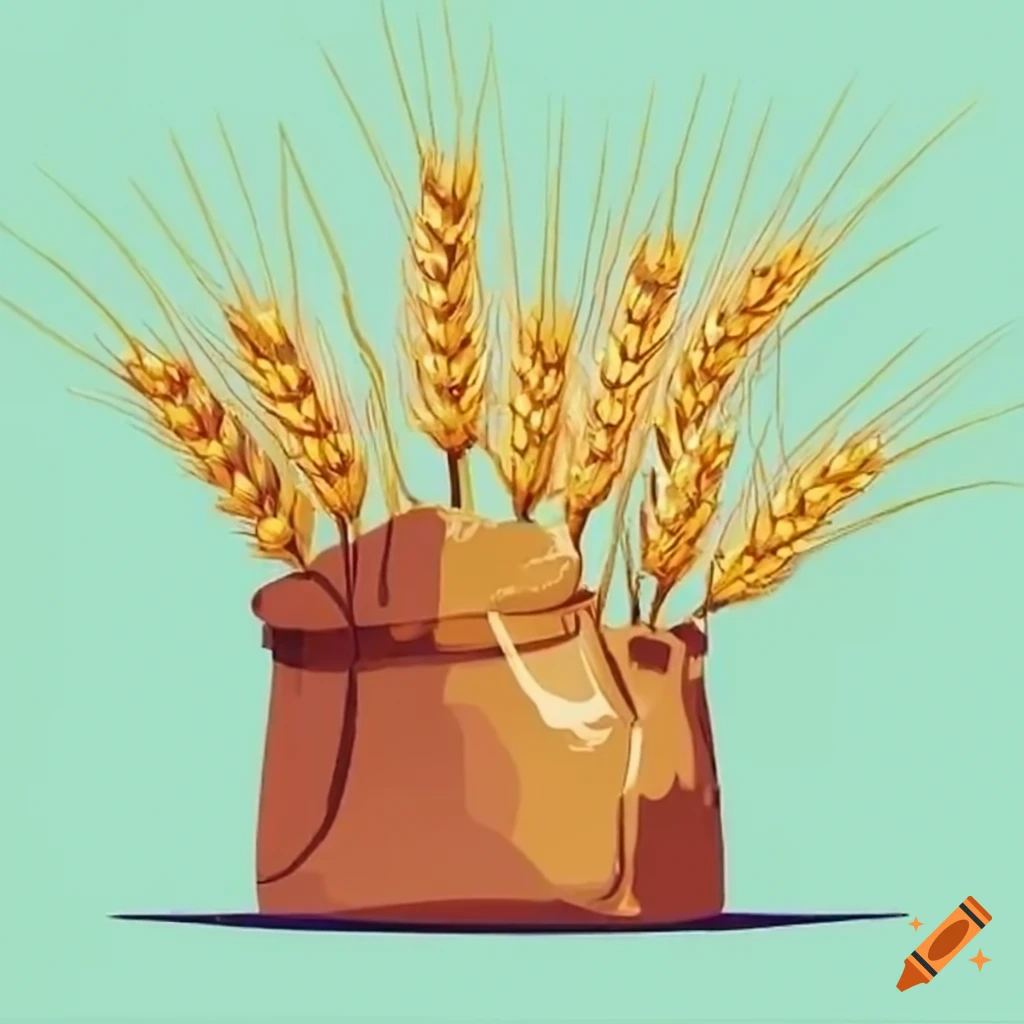 pile of wheat groceries
