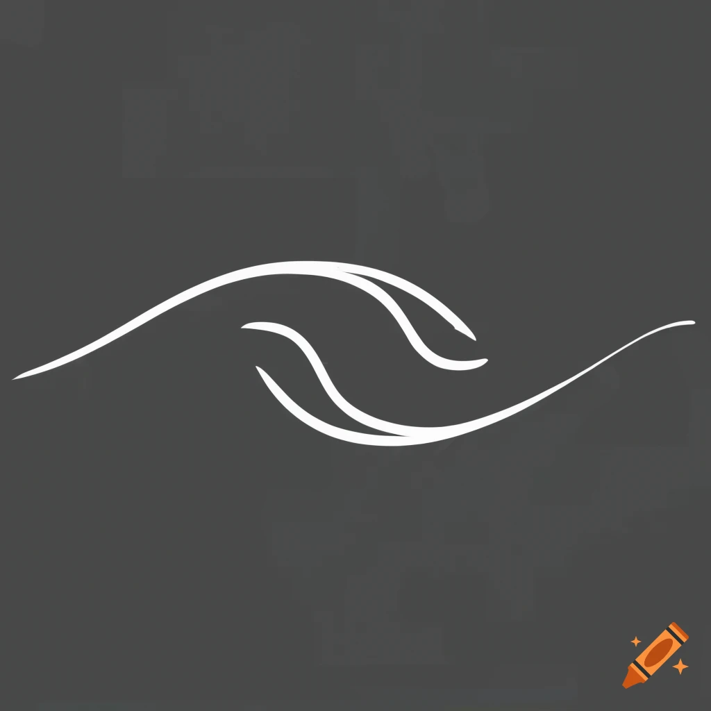 Gray wave logo on Craiyon