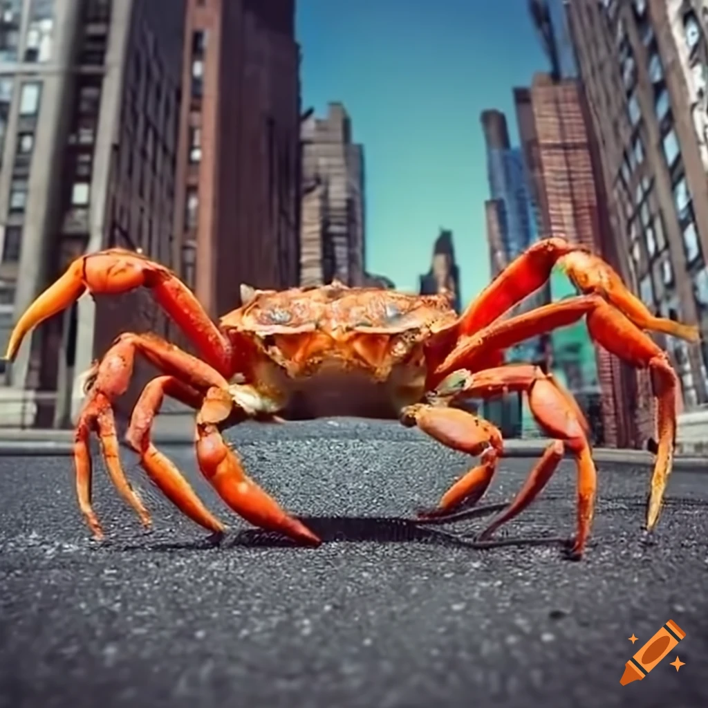 Unexpected crab sighting in new york city