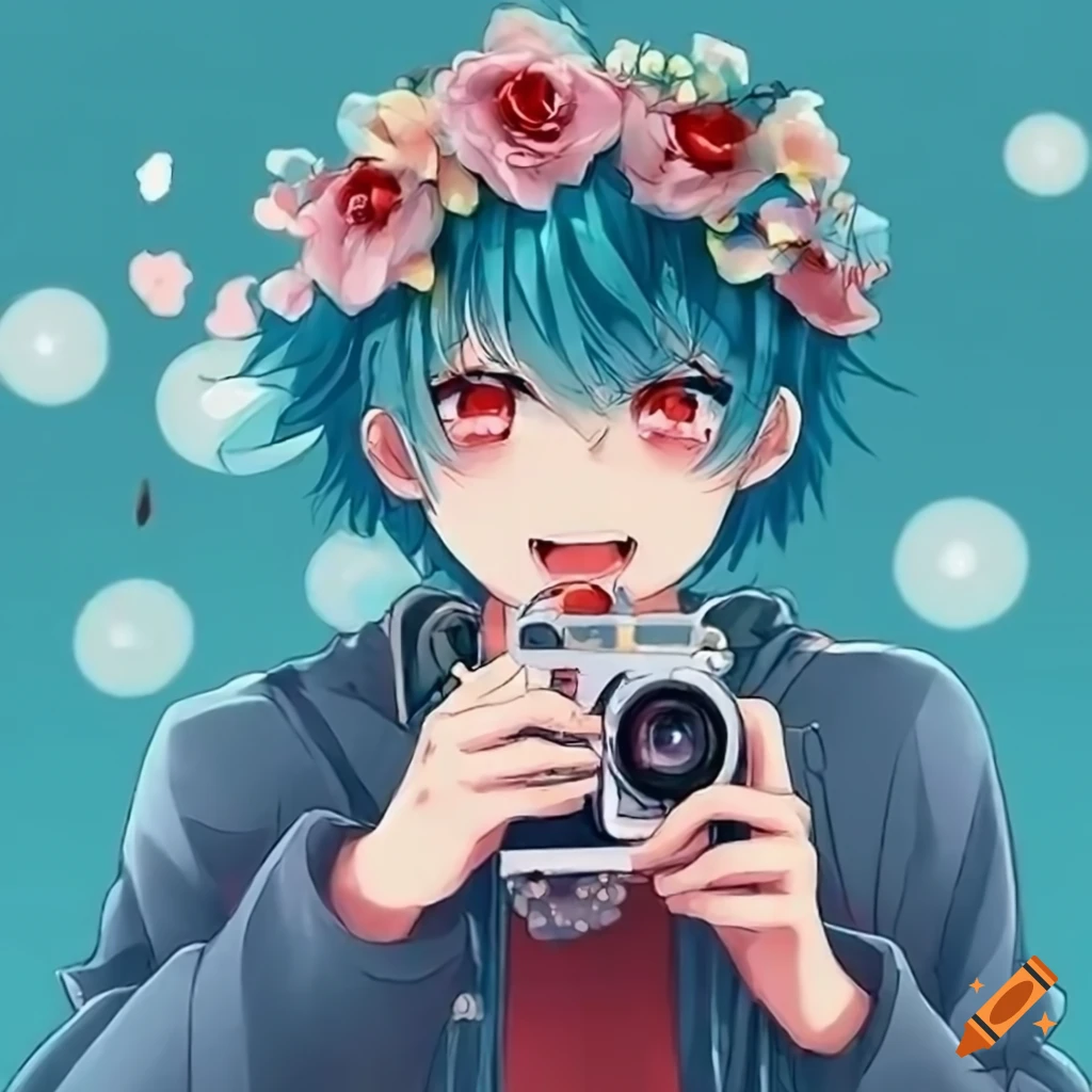 Anime Girl Taking A Picture Background, Cartoon Creative Image, Hd  Photography Photo, Eyelash Background Image And Wallpaper for Free Download