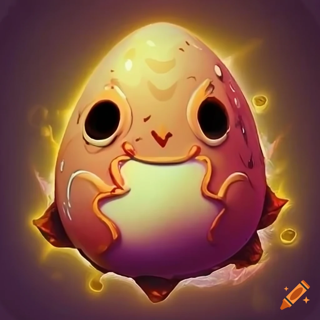 fantasy egg reminiscent of Dofus