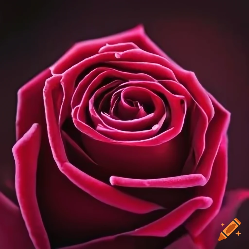 close-up of a velvet rose