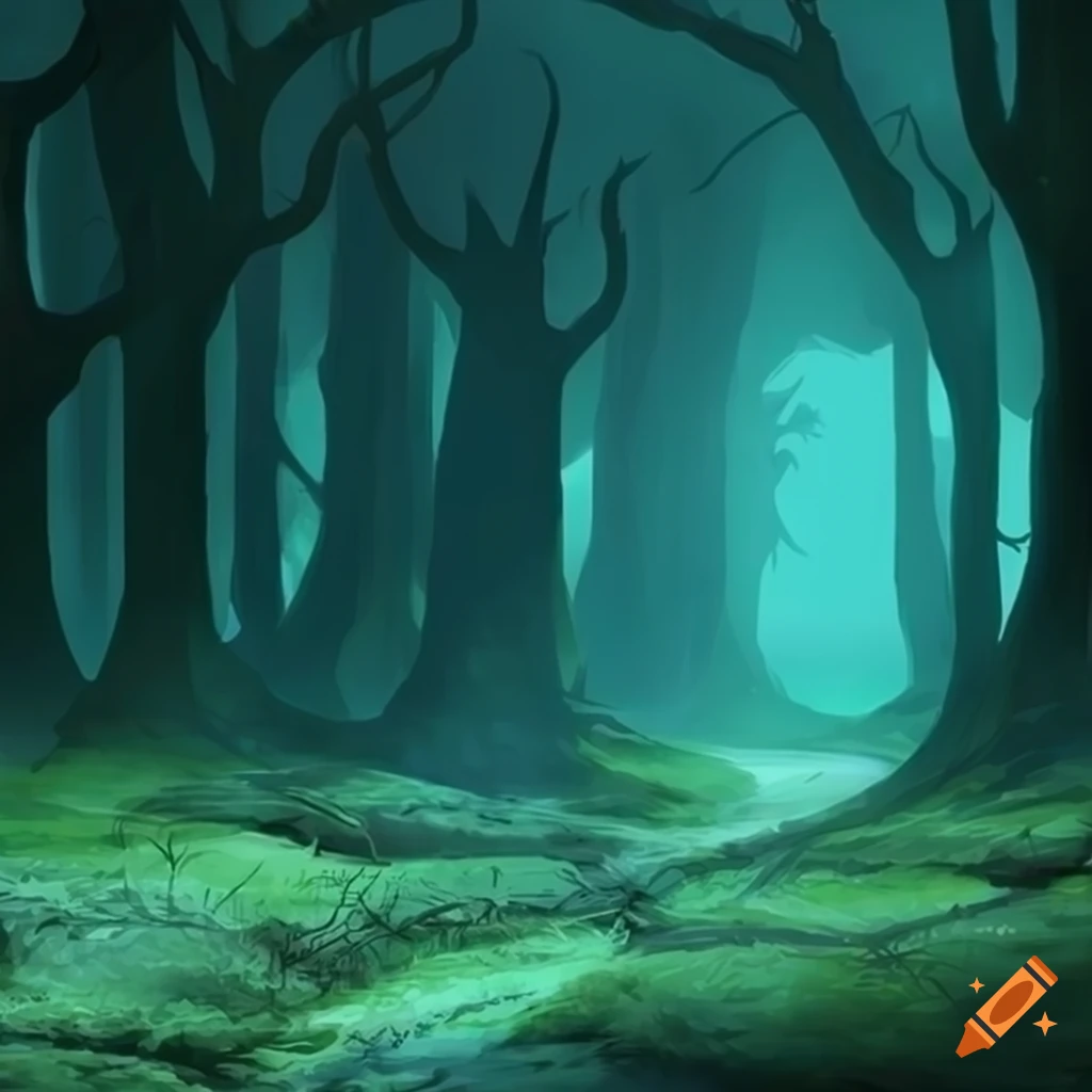 Fantasy forest background