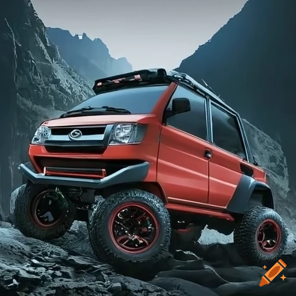Image of a new classic Daihatsu 4x4 off-road concept car on Craiyon