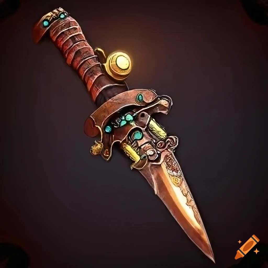 Steampunk electro technical dagger