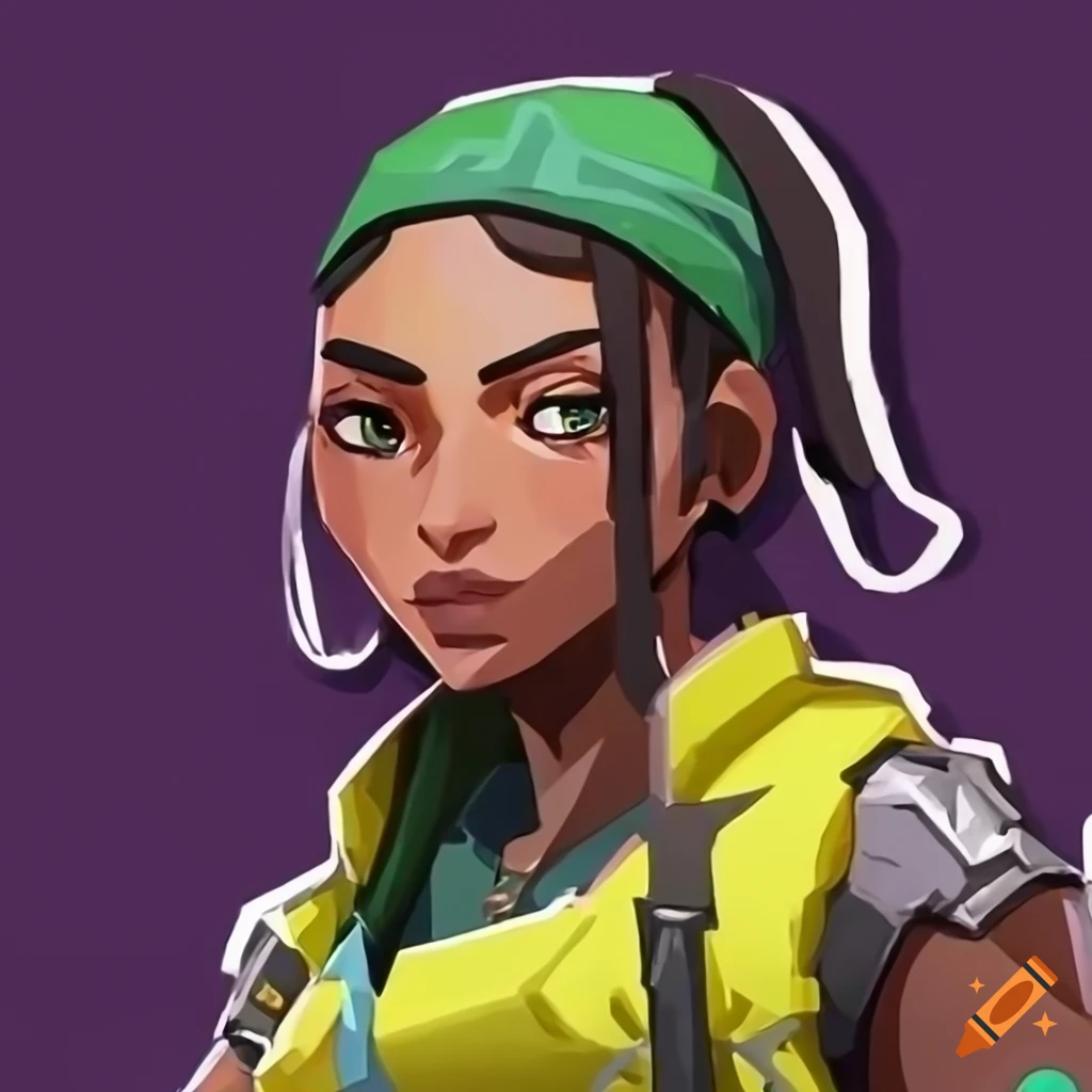 Fan Art Of A New Character Combining Raze And Killjoy From Valorant On 