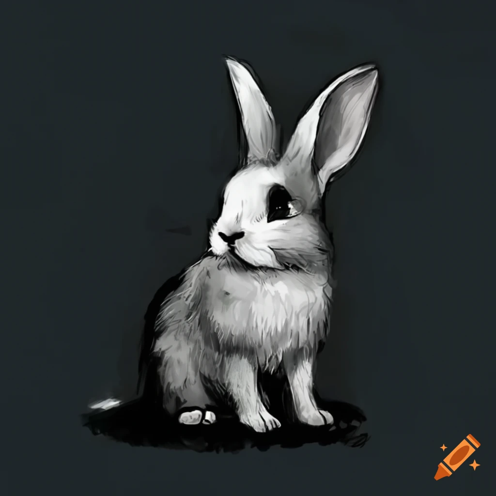 Rabbit Drawing PNG Images With Transparent Background | Free Download On  Lovepik