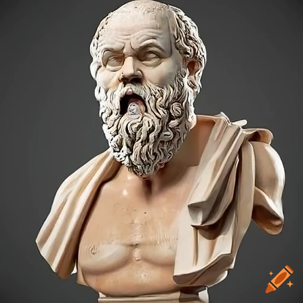 Portrait of socrates on Craiyon