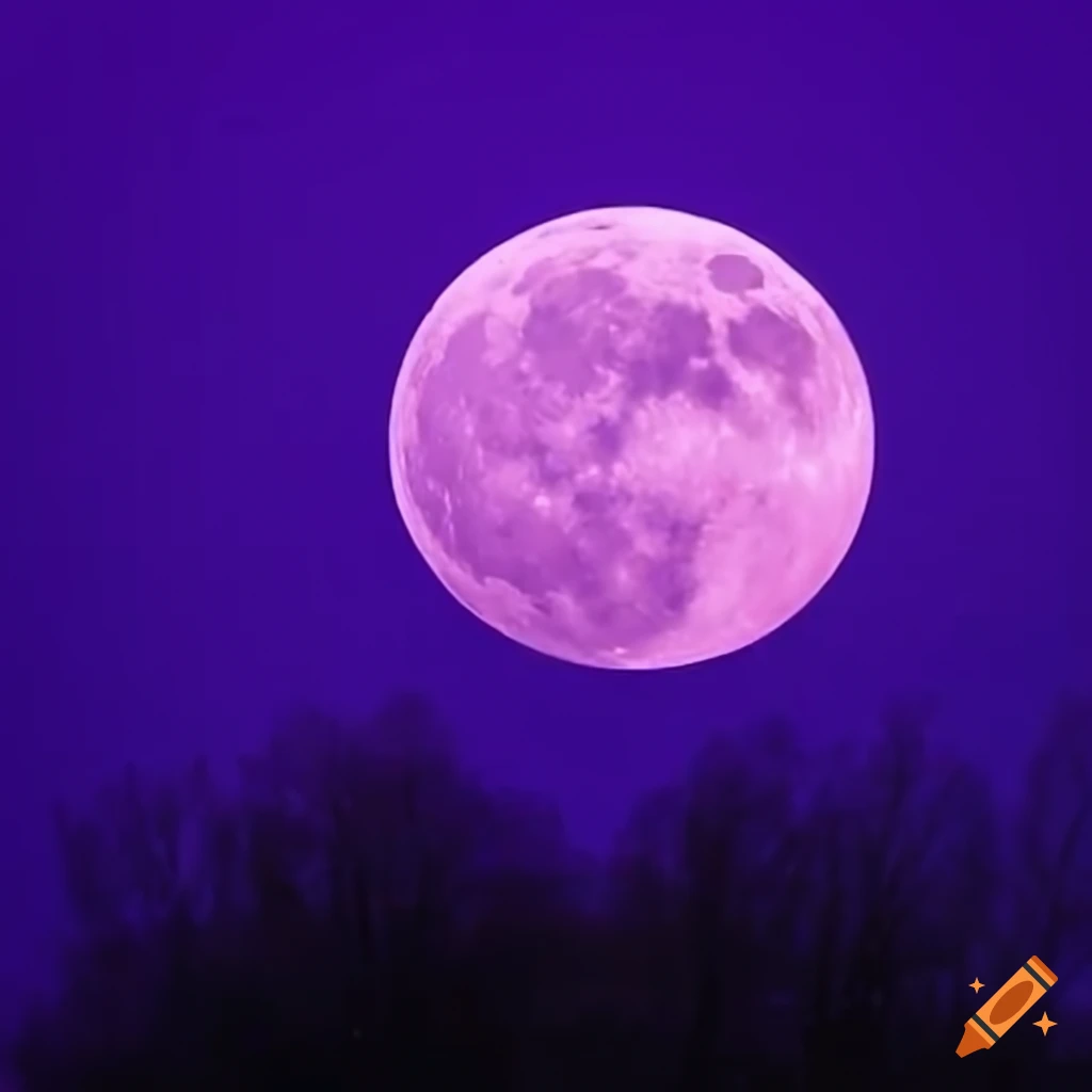 Purple full moon
