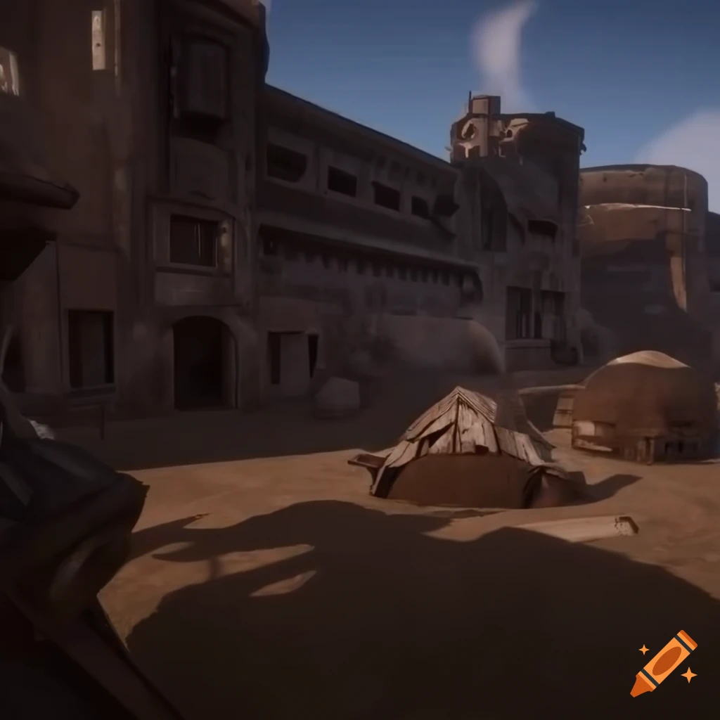 Unreal engine 5 sci-fi etruscan village with futuristic vehicles and ...