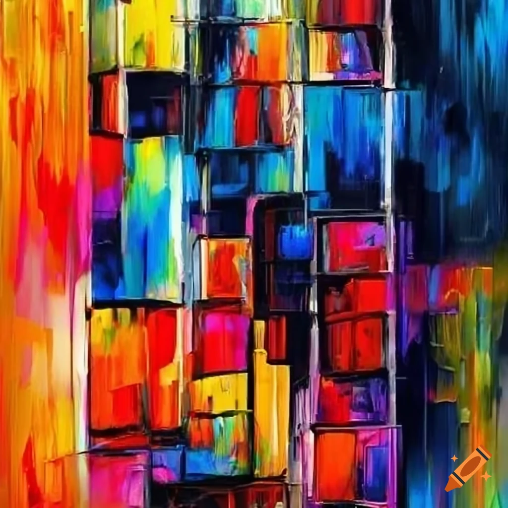 Abstract Painting Of Urban Cubes In Bright Colors On Craiyon abstract-painting-of-urban-cubes-in-bright-colors-on-craiyon