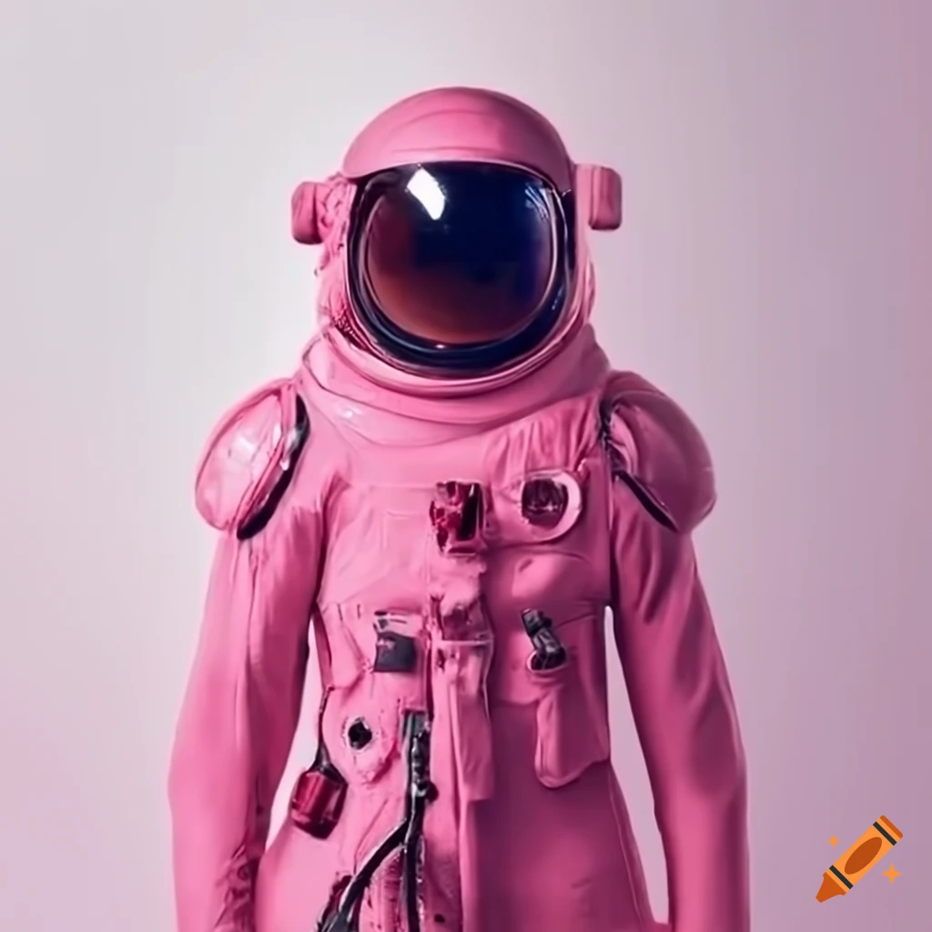 4k Image Of An Astronaut In A Pink Chanel inspired Suit On Craiyon